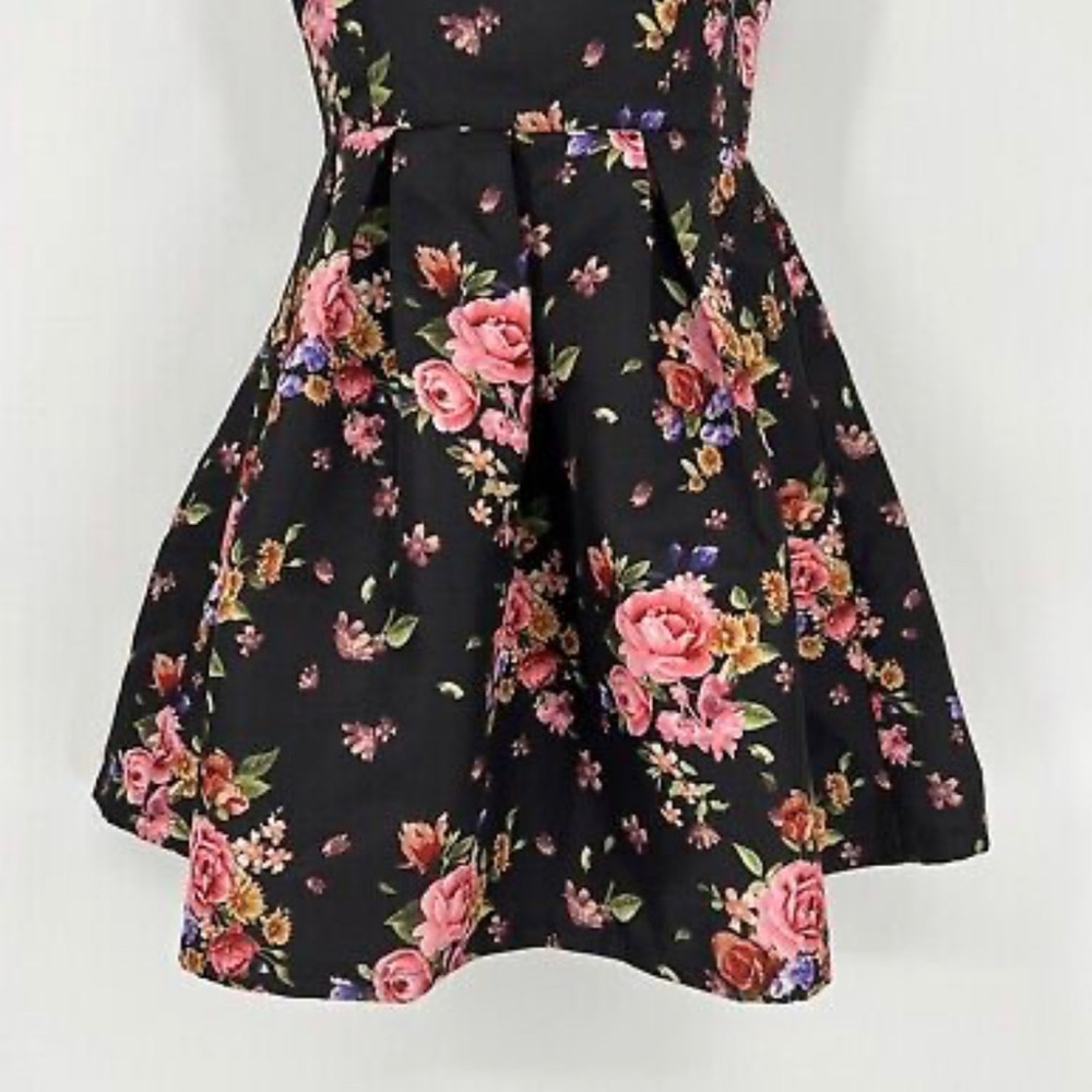 Floral Print Formal Skater Dress - Picture 3 of 10